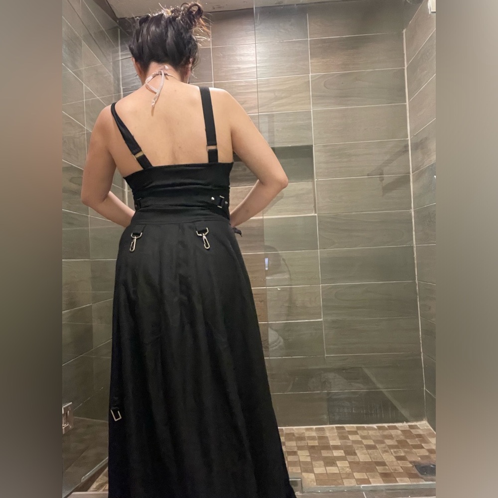 Lip Service Black Gothic Maxi Dress - Picture 10 of 11